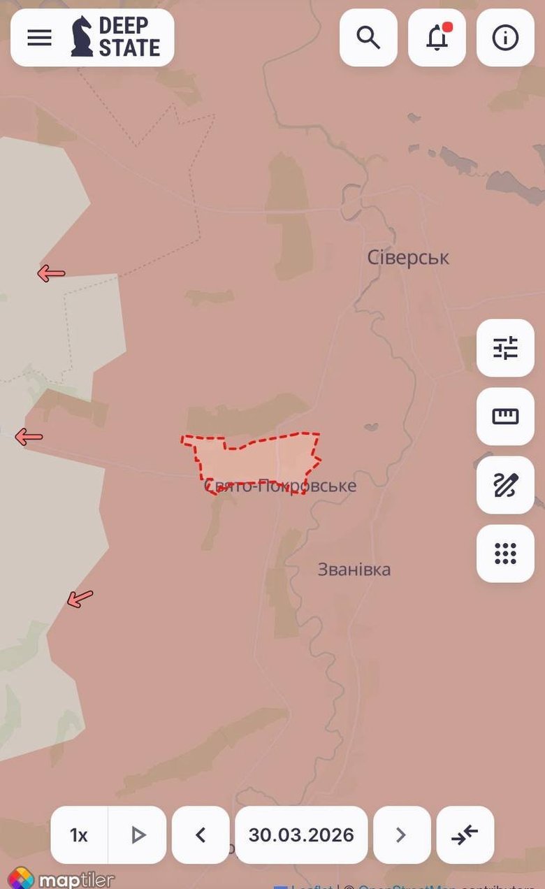 Російські війська захопили села Свято-Покровське та Васюківка.