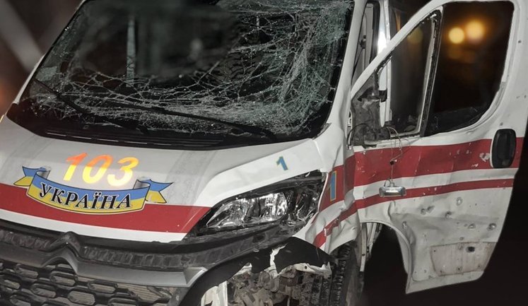 Ворог ударив по швидкій на Сумщині під час "перемир’я": поранено трьох медиків. ФОТО