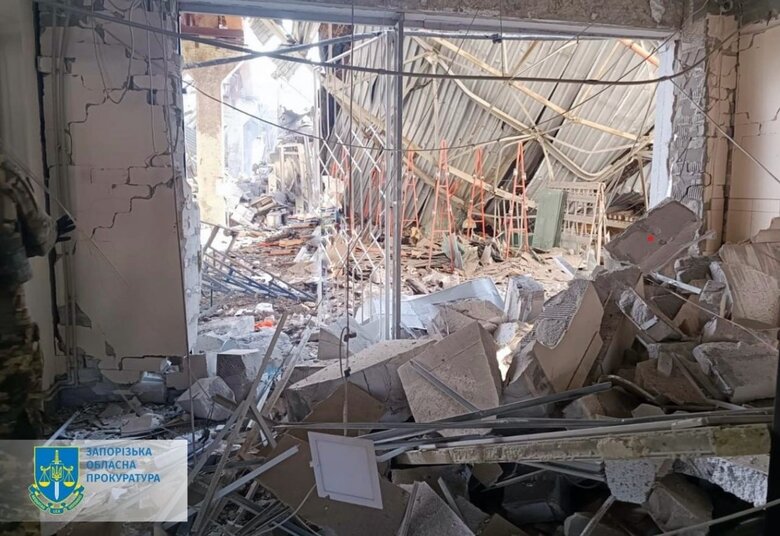Наслідки удару по Запоріжжю