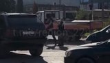Battle for diesel: in Krasnodar, Russia, woman and several men got into brawl at petrol station. VIDEO