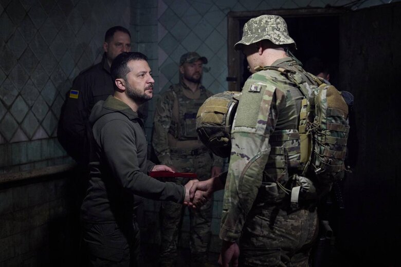 Zelensky arrived at front and congratulated soldiers on Day of Marine Corps of Navy of Armed Forces of Ukraine 08