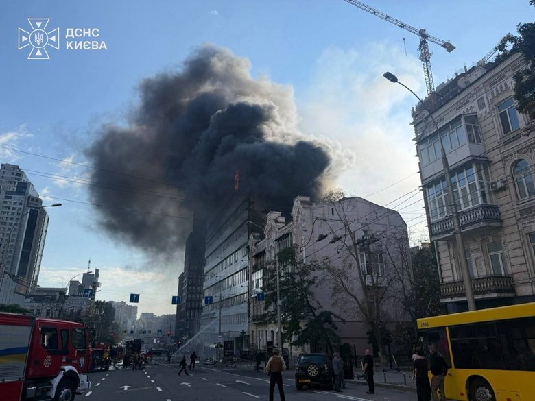 Наслідки обстрілу Києва 28 вересня