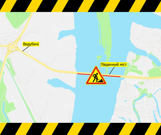 В Киеве на неделю ограничат движение по Южному мосту 01