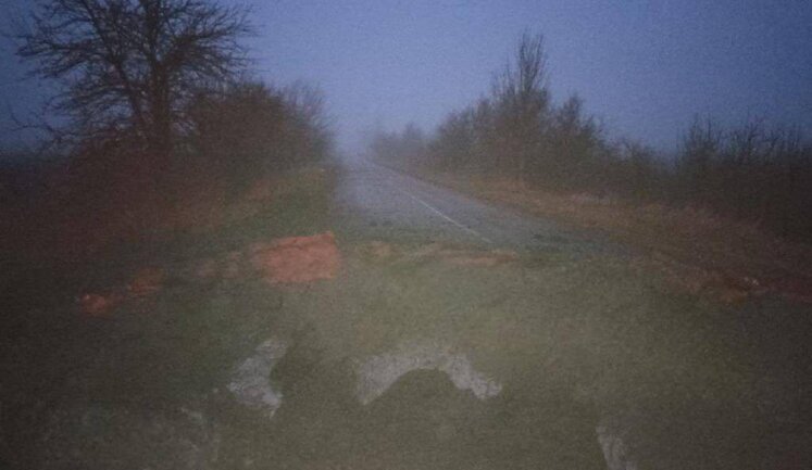Enemy attacked Zaporizhzhia district with S-300 missiles, road surface was destroyed, - RMA. PHOTOS