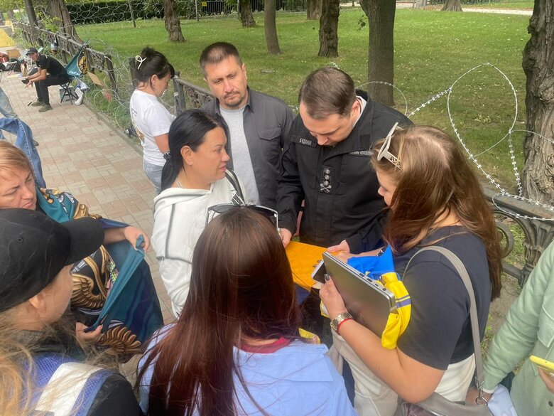 Акція на підтримку військовополонених оборонців Маріуполя