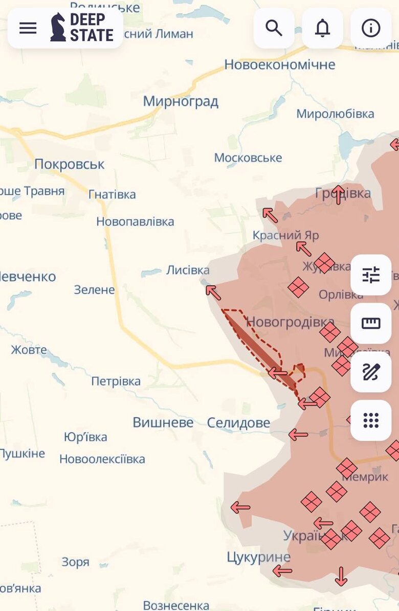 Загарбники окупували Маринівку та просунулися біля Новогродівки