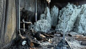 Російський дрон знищив склад литовської організації допомоги Україні "Blue/Yellow" в Києві. ФОТО
