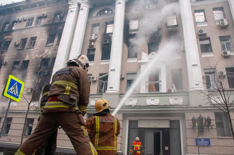 Харків після ракетних обстрілів окупантів 03