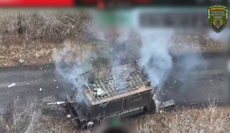 Soldiers of 110th SMB repelled attack by occupiers and halted convoy of armoured vehicles in Novopavlivka direction. VIDEO
