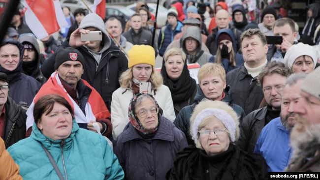 В Минске прошла акция против интеграции Беларуси с Россией 03