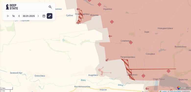 Росіяни окупували Новоандріївку
