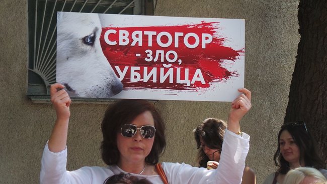 Отключение электричества, самоотвод судьи и митинг: Шевченковский райсуд Киева рассматривает ходатайство об аресте киевского догхантера Святогора 12