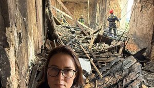 Свириденко показала зсередини будинок Уряду після атаки РФ: Пожежу загасили. Час партнерам діяти. ФОТО