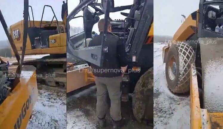 Artillerymen hit occupiers’ engineering equipment: "Excavator driver - ’two hundred’, tractor driver - ’three hundred’. They are f#cked up with balls". VIDEO