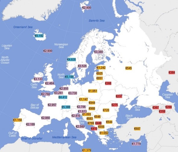 В Украине самые низкие зарплаты в Европе, – исследование. ИНФОГРАФИКА 02