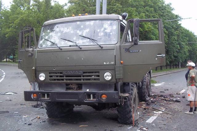 донецк обстрел огонь террористы дружественный