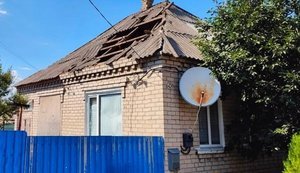 Russian strike damages houses in Sloviansk