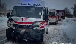 In Sumy region, a drunk driver crashed into an ambulance