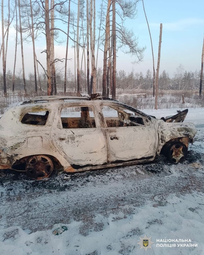 Russia strikes police car in Kharkiv region