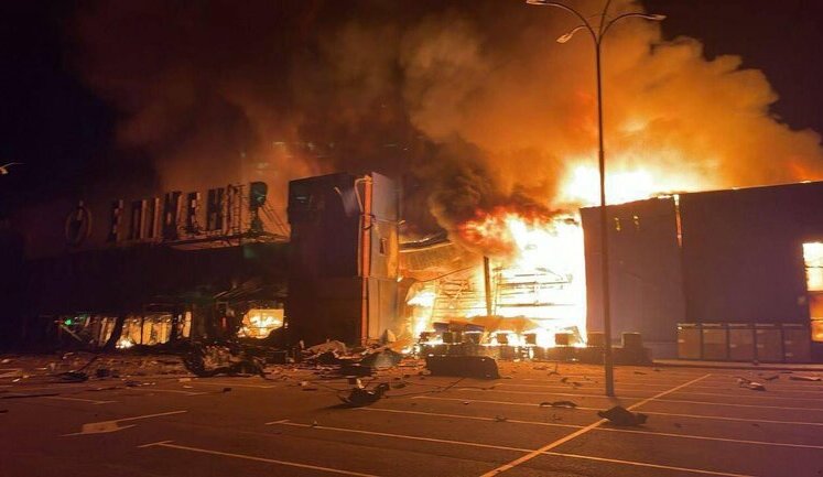 Epicentr shopping centre in Kamianske was completely destroyed by Russian strike. PHOTO