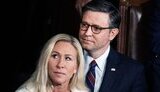 Спікер Палати представників США Майк Джонсон та трампістка Марджорі Тейлор Грін