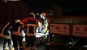Kyiv region following the shelling