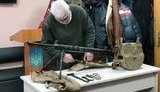 Інструктаж сержанта ЗСУ Савельєва для бійців тероборони з користування кулеметом Дегтярьова