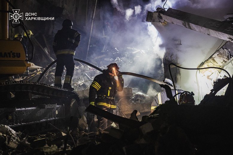 Emergency rescue operations were completed in Kharkiv after the Russian strike on 2 January.