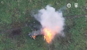 Futile to run: Madyar’s Birds drone eliminated ivader in middle of field. VIDEO