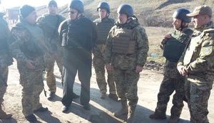 "Minsk in 'action' - shelling continued even during my visit to Shyrokyne," - Lithuanian Foreign Minister Linkevičius. PHOTOS