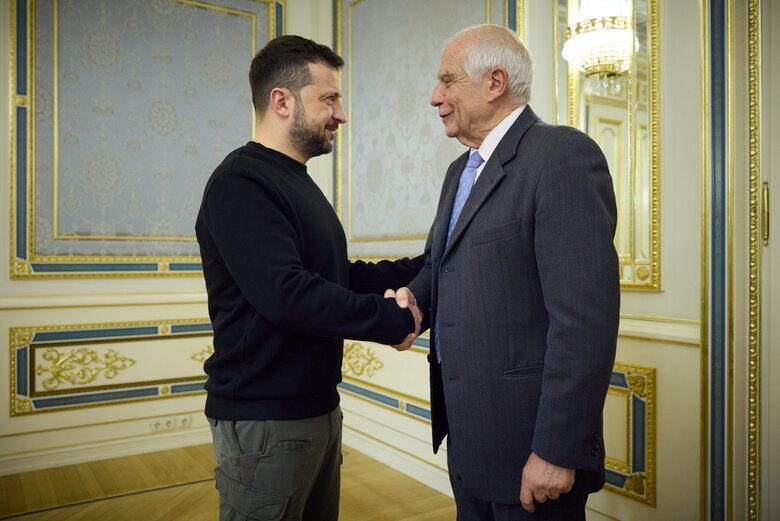 президент Зеленський та Високий представник ЄС із закордонних справ та безпекової політики Боррелем
