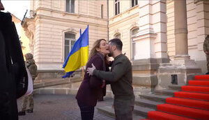 Зеленський зустрівся із президенткою Європарламенту Мецолою у Львові. ВIДЕО