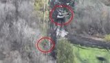 Ukrainian soldier destroyed enemy tank with shot from ATGM at close range. VIDEO