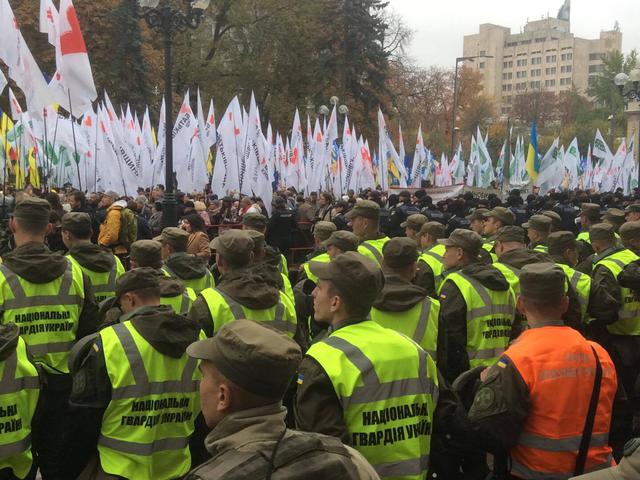 2,000 protesters gathered at Rada building in the morning; situation under control, - Deputy Interior Minister Yarovyi 02