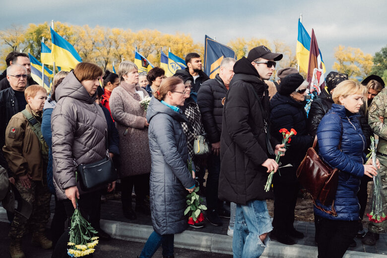 In Brovary, bid farewell to soldier Oleksandr Fatieiev, who died in battle against ruscists in Luhansk region, was held 31