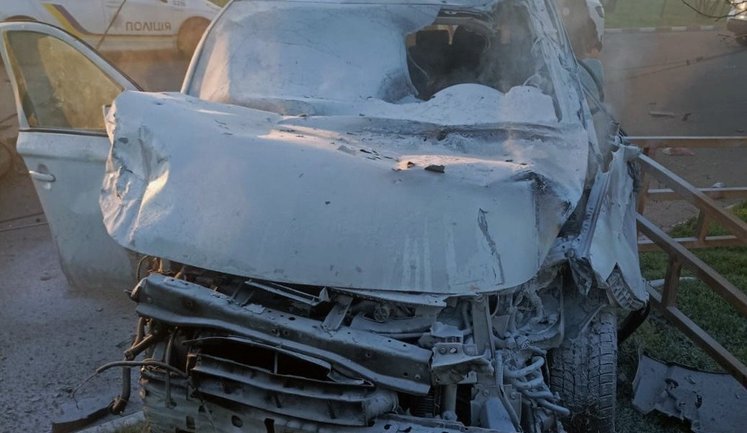 Полицейский Виталий Кухарчук погиб в результате попадания российского дрона в служебный автомобиль в Херсонской области. ФОТО