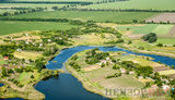 Idyllic rural landscapes, winding rivers, shadows of clouds running through fields: bird