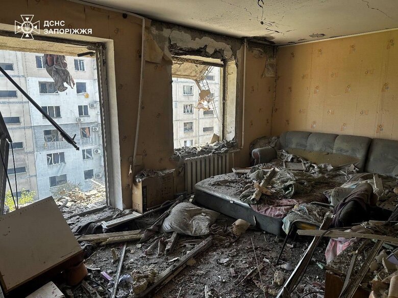 Attack on Zaporizhzhia on 22 April: rescue and relief operations completed