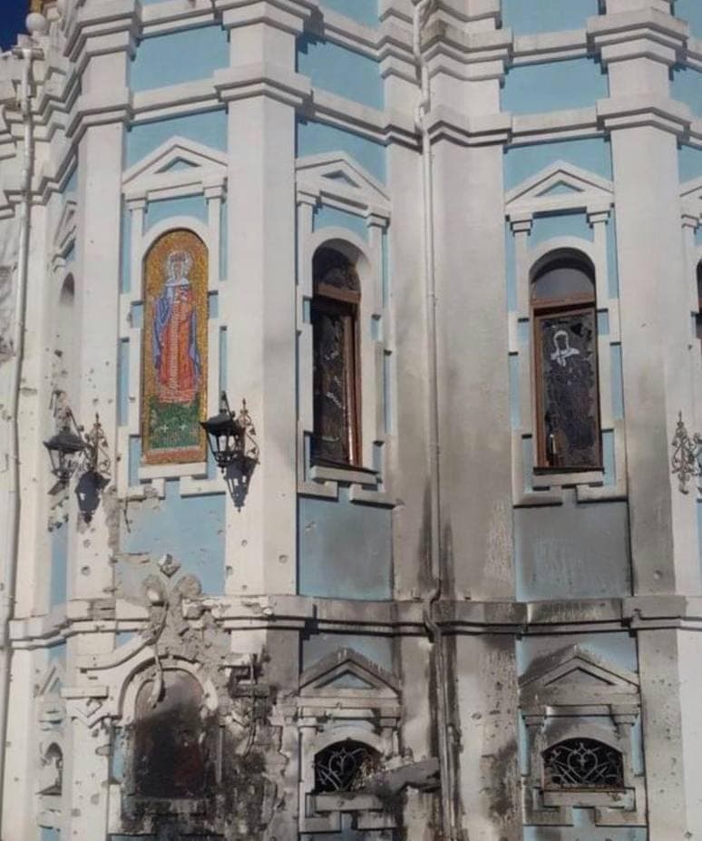 Нічого святого!: Внаслідок обстрілів окупантів у Харкові пошкоджено храми 01
