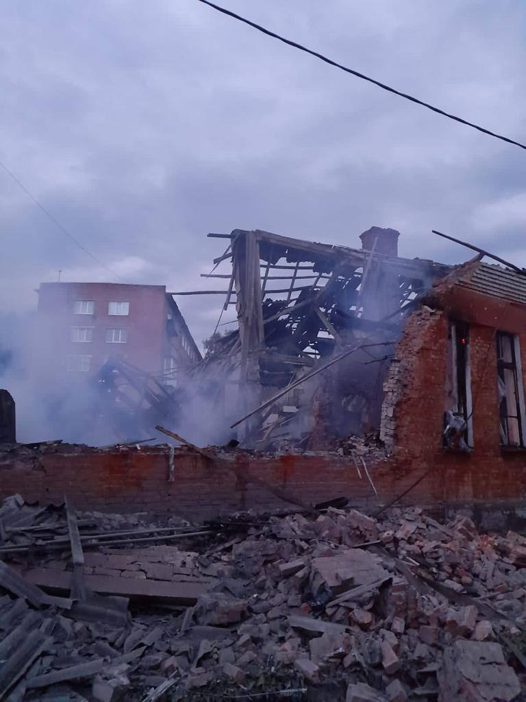 Consequences of an enemy drone attack on Bilopillia 05