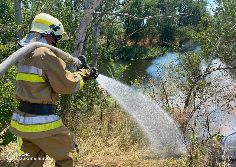 fires in the Mykolaiv region