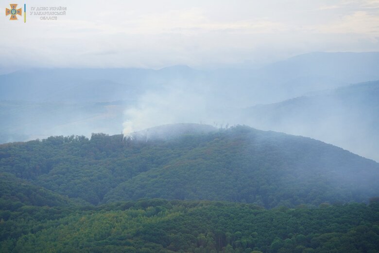 На горі Савчин, що на Закарпатті, триває масштабна пожежа, вогонь випалив 90 га, - ДСНС 04