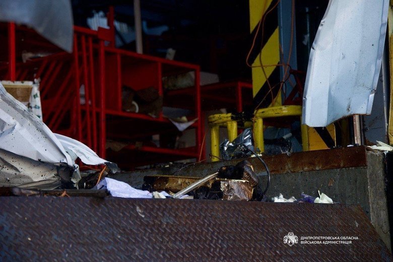Russia struck a Nova Poshta sorting terminal in Dnipro