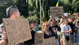Протест проти відставки Федорова у Києві