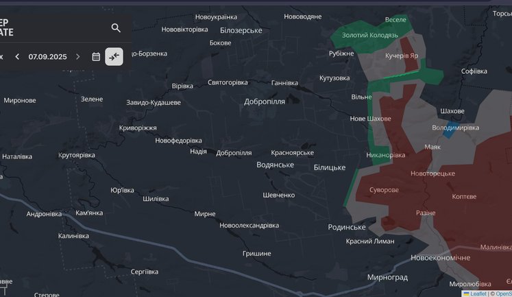 Сили оборони зачистили Володимирівку та відкинули ворога біля трьох населених пунктів на Донеччині, - DeepState. КАРТА