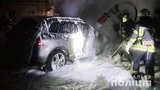 Повідомлено про підозру чоловікові, який у лютому підпалив автомобіль засновника порталу dtp.kiev.ua Антонова, - Крищенко. ФОТОрепортаж