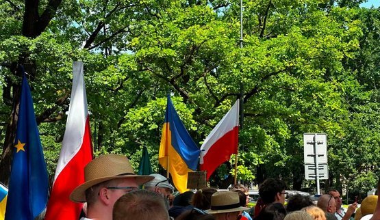 В Польше прошли акции в поддержку украинцев и против ненависти