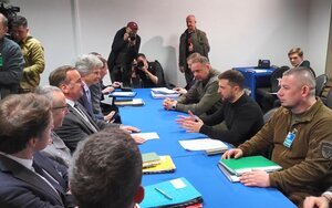 Зеленський на "Рамштайні" зустрівся з Пісторіусом