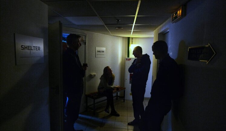 Latvian President Rinkēvičs took cover during massive drone attack on Kyiv. PHOTO