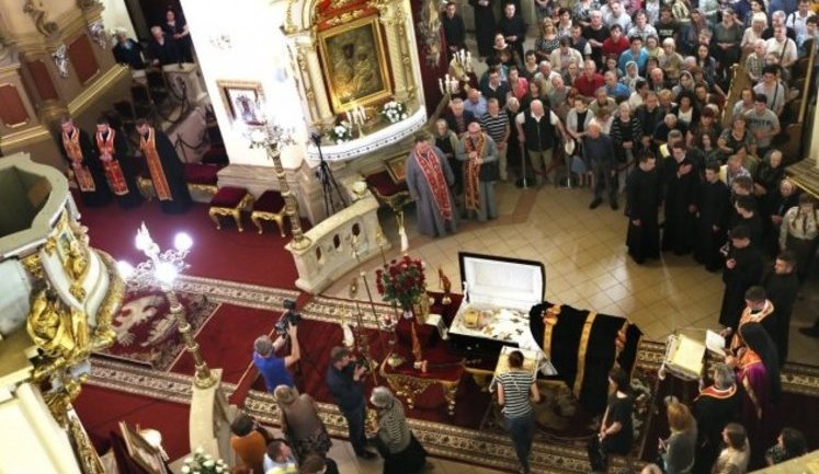 Lying in repose for Liubomyr Huzar taking place in Lviv. PHOTOS+VIDEO